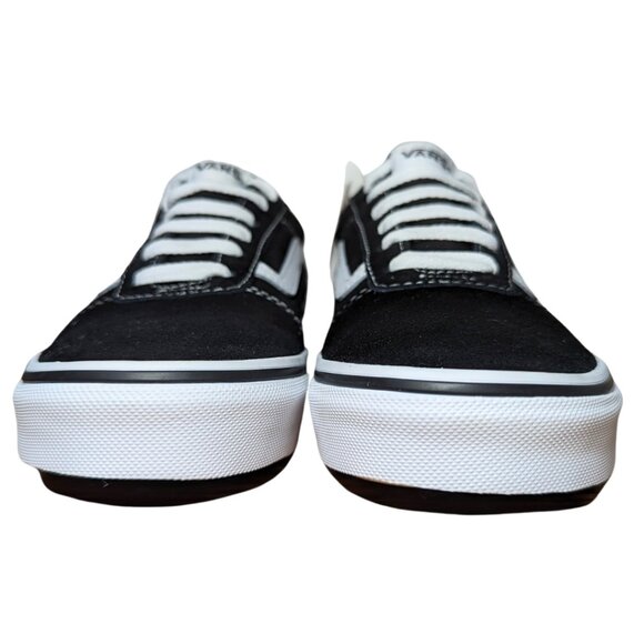 Vans NIB Youth 4 Black & White Ward Low Top Suede Lace Up Sneakers - Picture 8 of 10